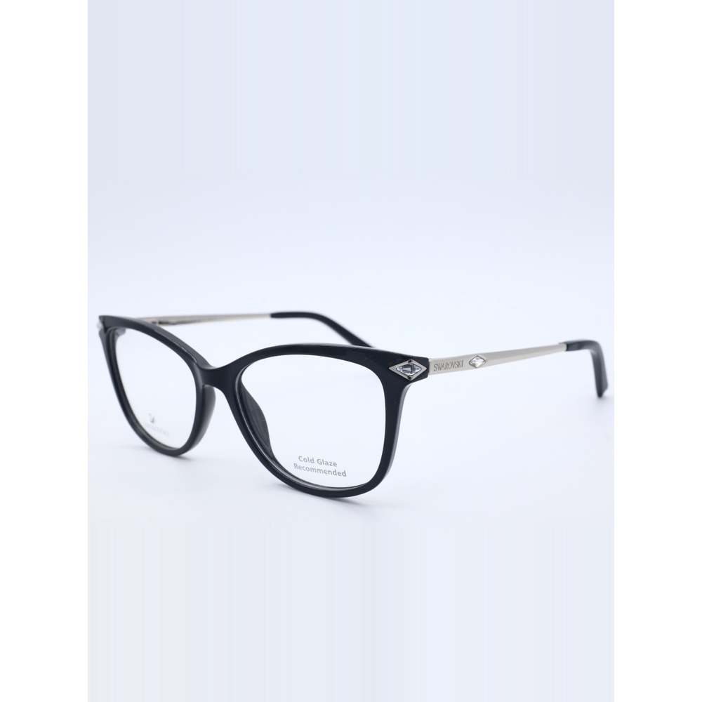 Swarovski SK5284 001 Black Plastic Eyeglasses Frame 50-15-140